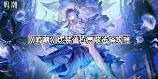 鸣潮坎特蕾拉声骸选哪个-鸣潮中坎特蕾拉声骸该如何选择