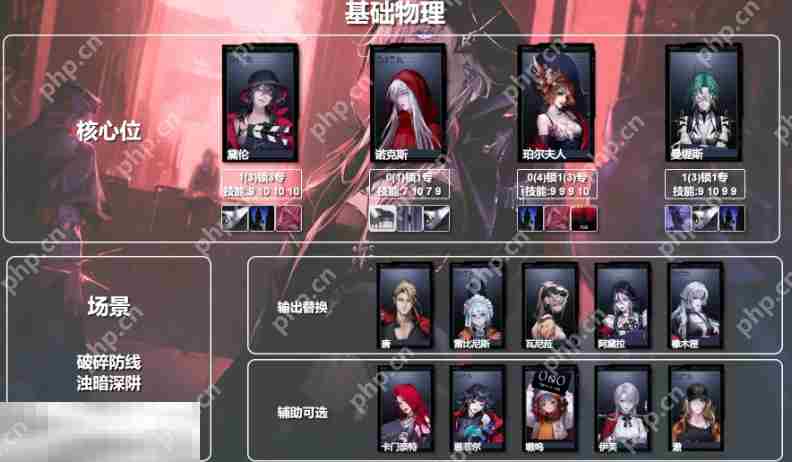 无期迷途物理队怎么配队 无期迷途物理队体系配队推荐
