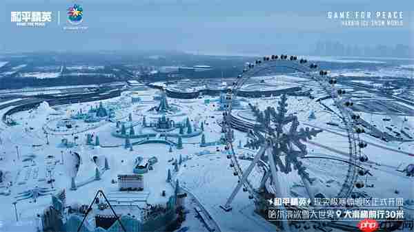 《和平精英》携手史上最大规模的哈尔滨冰雪大世界，打造1500平特种兵现实极寒乐园！